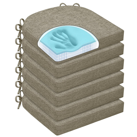 Almohadillas HOMELYSIAN con dos capas de espuma para comodidad y soporte.
