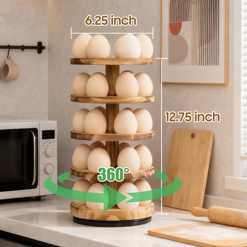 HOMELYSTBO Capacidad para 30 huevos: almacenamiento compacto y organizado