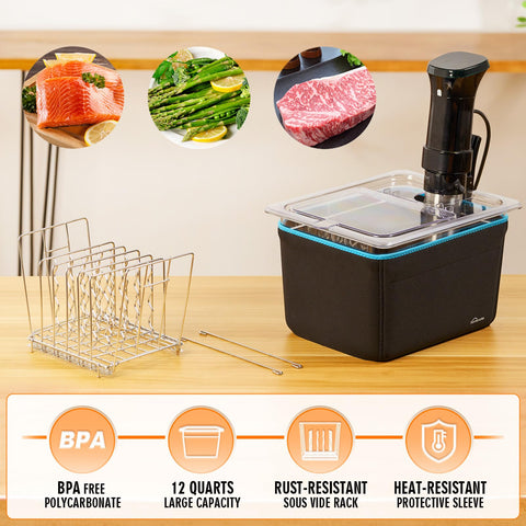 Homenote manga aislante de neopreno para conservar calor durante la cocción.