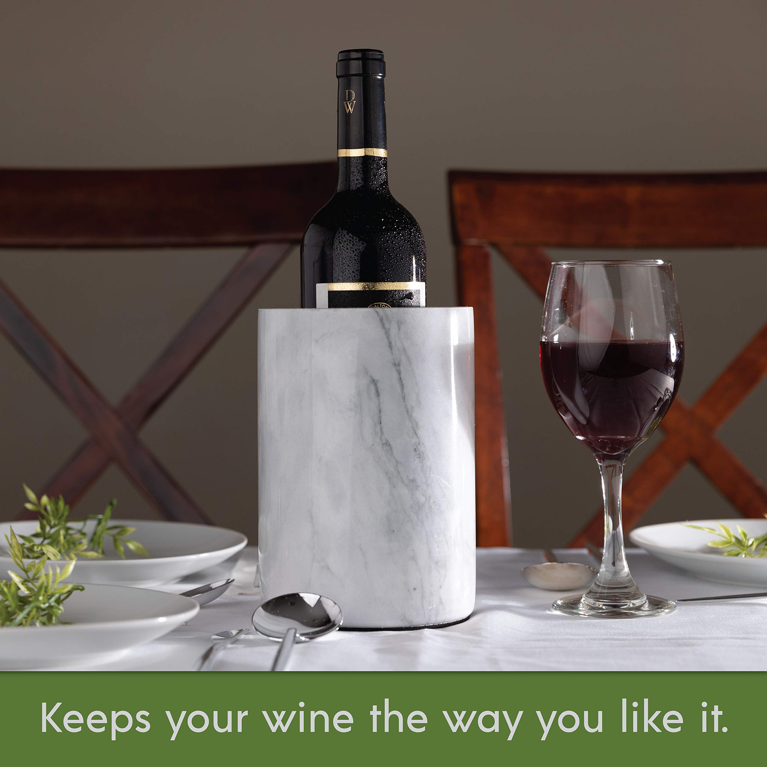 Homeries Marble Wine Chiller regalo ideal para amantes del vino