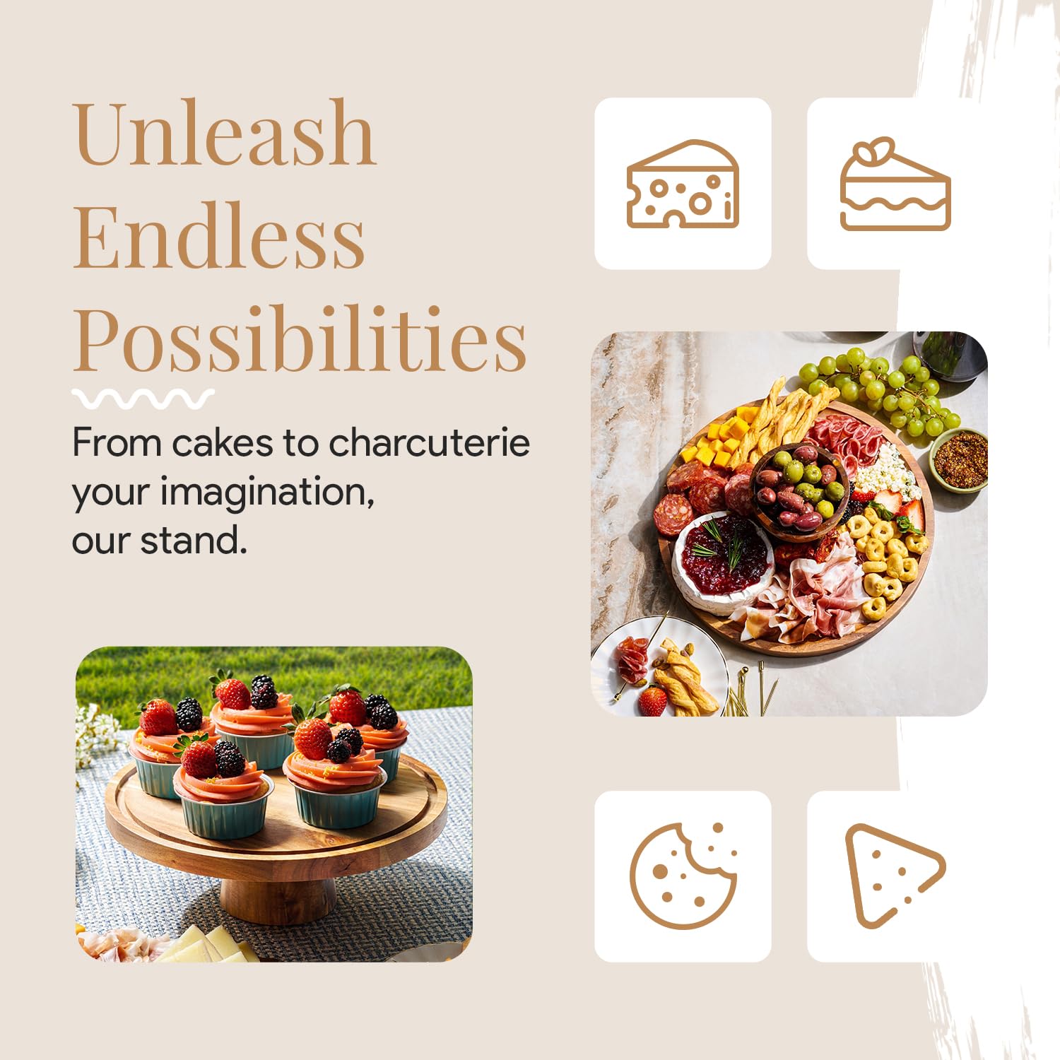 Homesphere tablero-entrantes-navidad, muestra aperitivos con estilo.