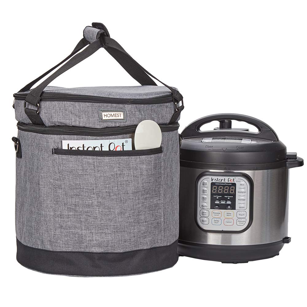 HOMEST bolsa porta Instant Pot 8 Qt con dos compartimentos para viaje seguro