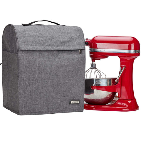 Funda HOMEST para batidora 6-8qt gris cubre la batidora y ofrece protección.