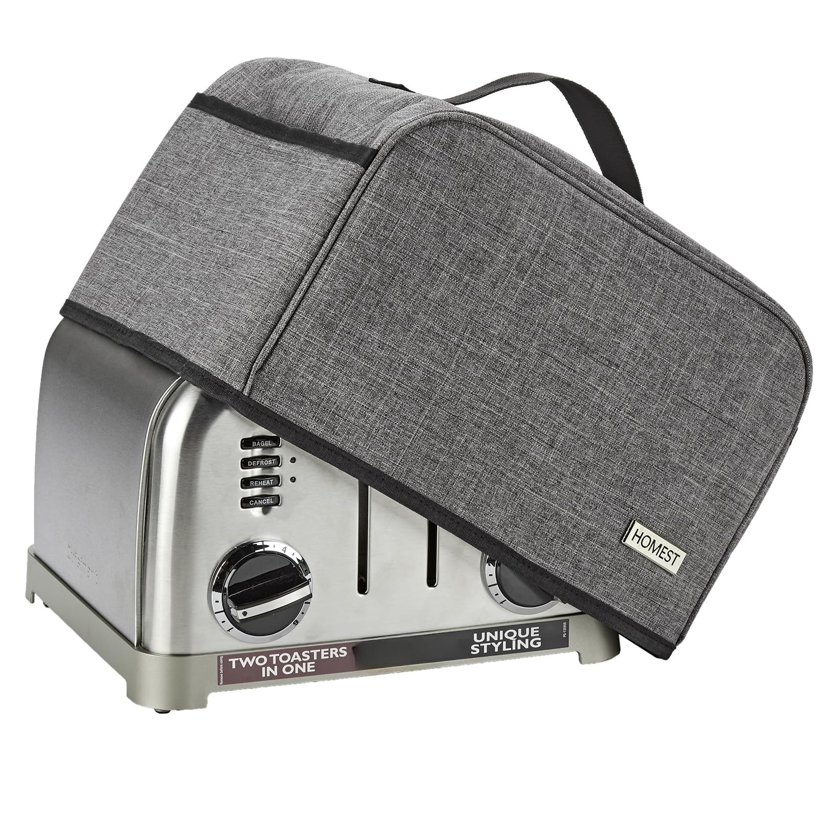 HOMEST cubre la tostadora Cuisinart 4-slice para protección y estilo.