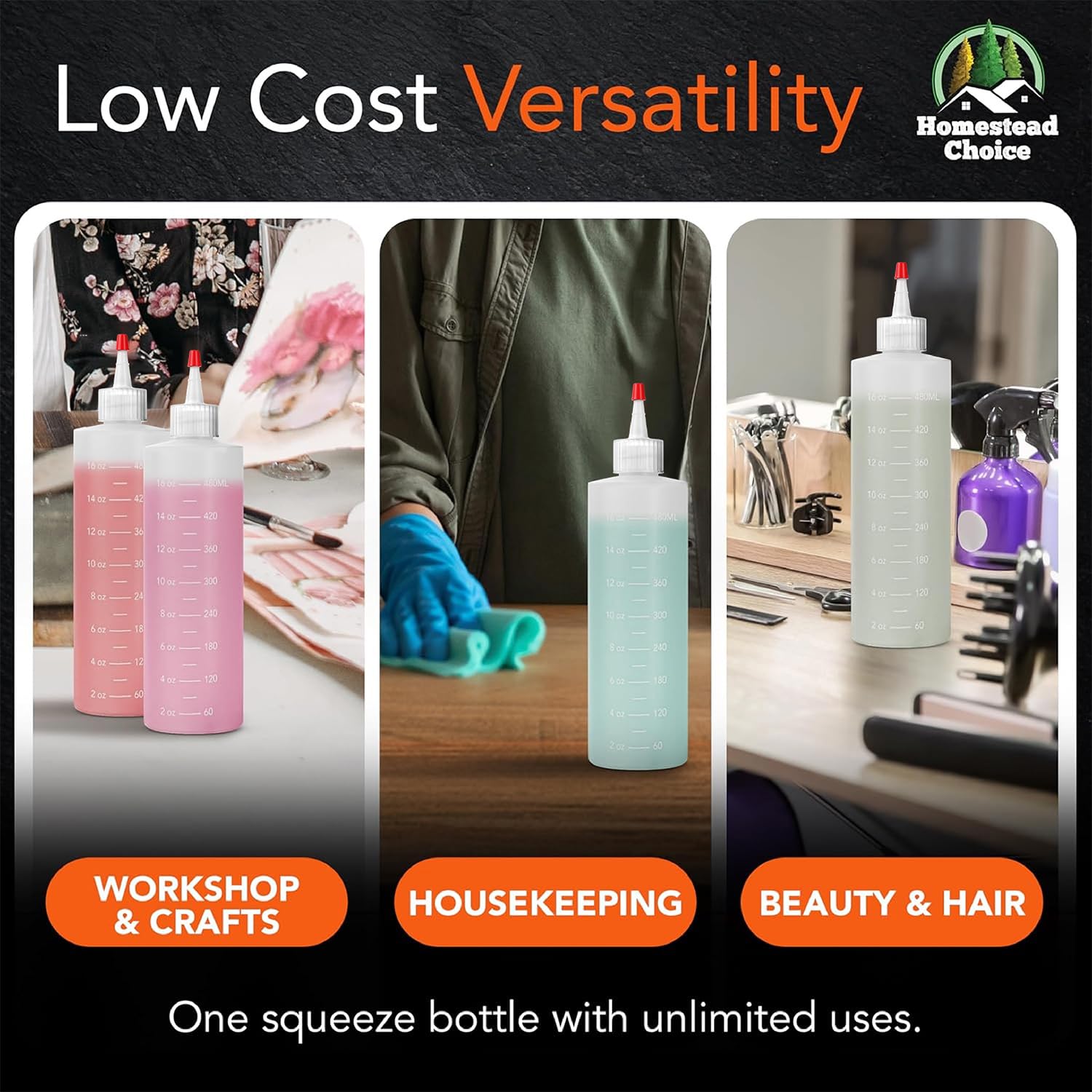 Botellas duraderas aptas para lavado en rejilla superior del lavavajillas