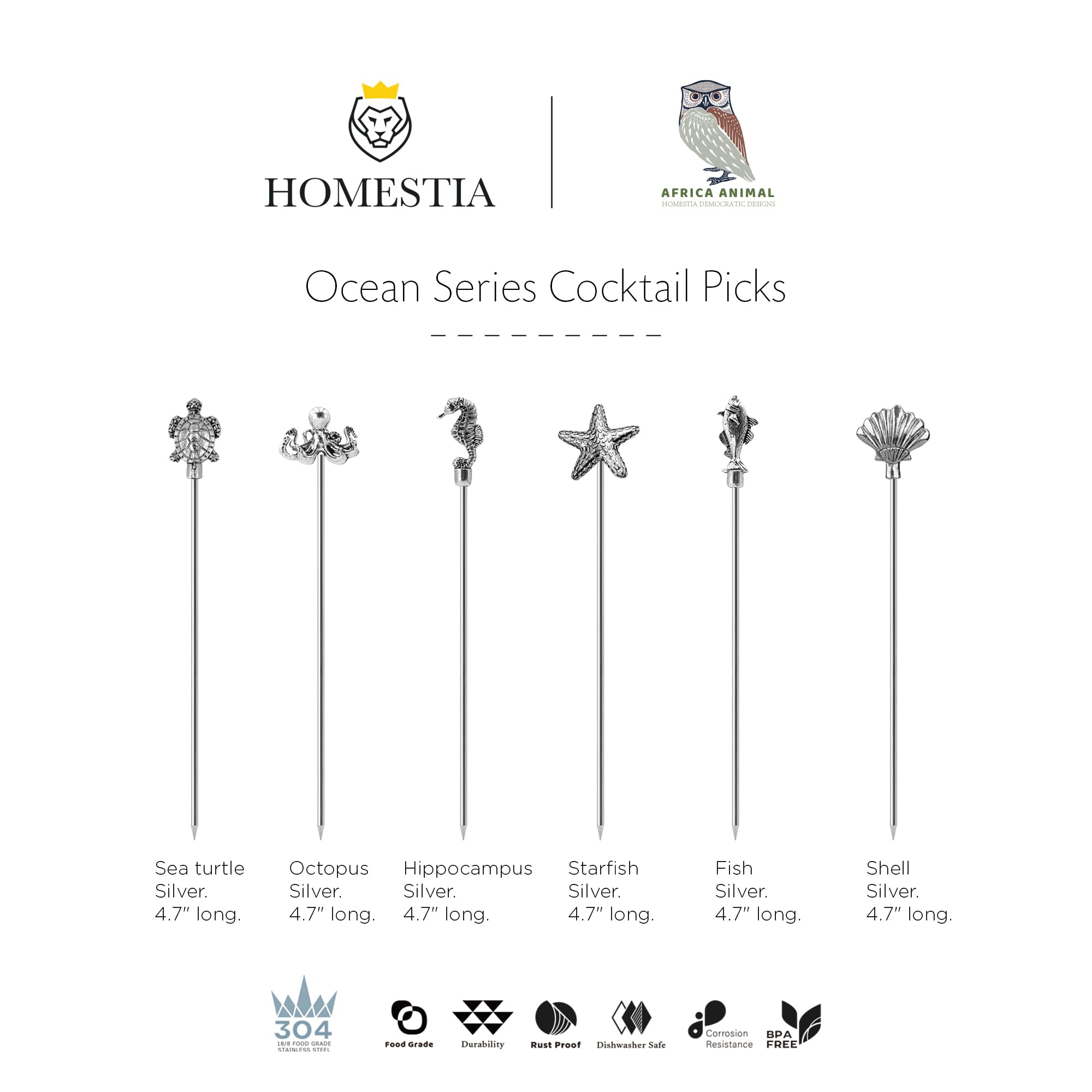Homestia palillos de estilo vintage para fiestas