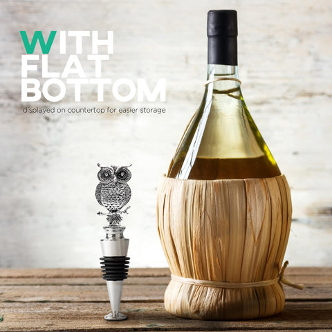 Homestia tapas de vino buho, regalo elegante para amantes del vino.