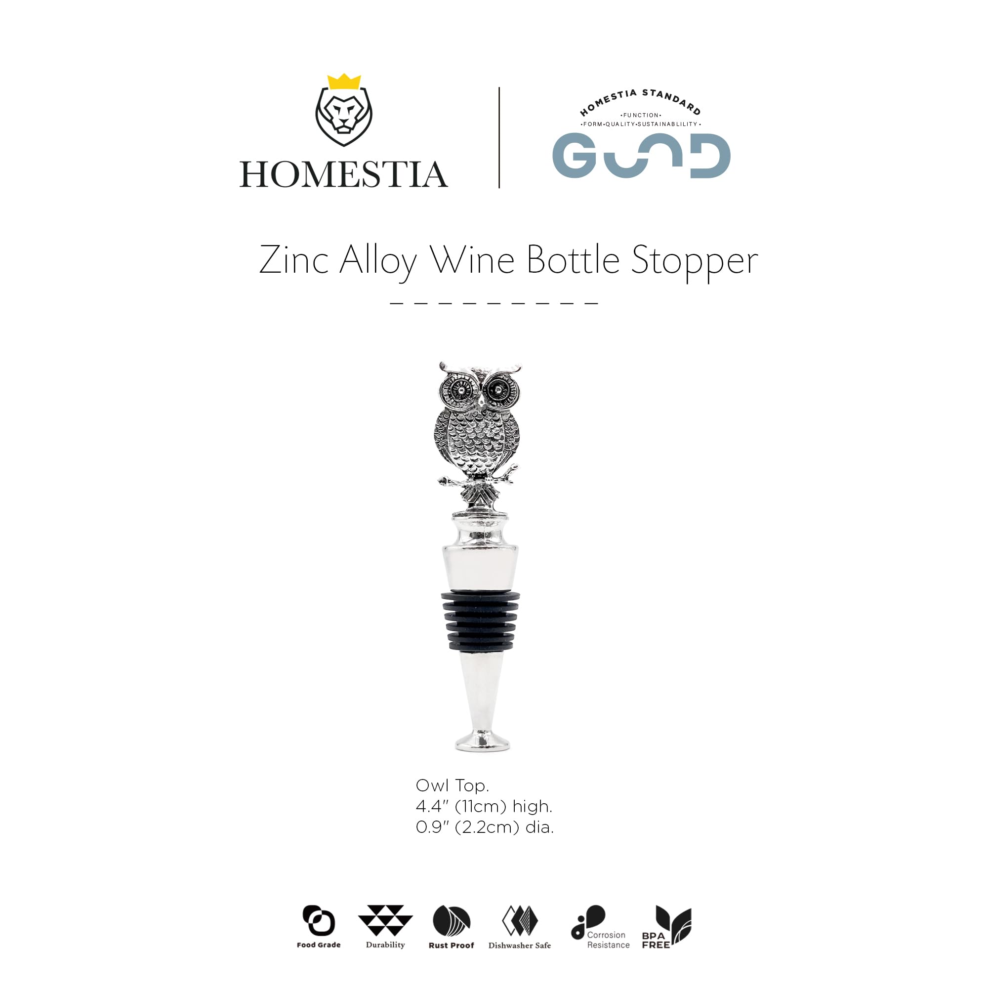 Homestia tapa de vino buho para regalo de cumpleaños o Navidad.