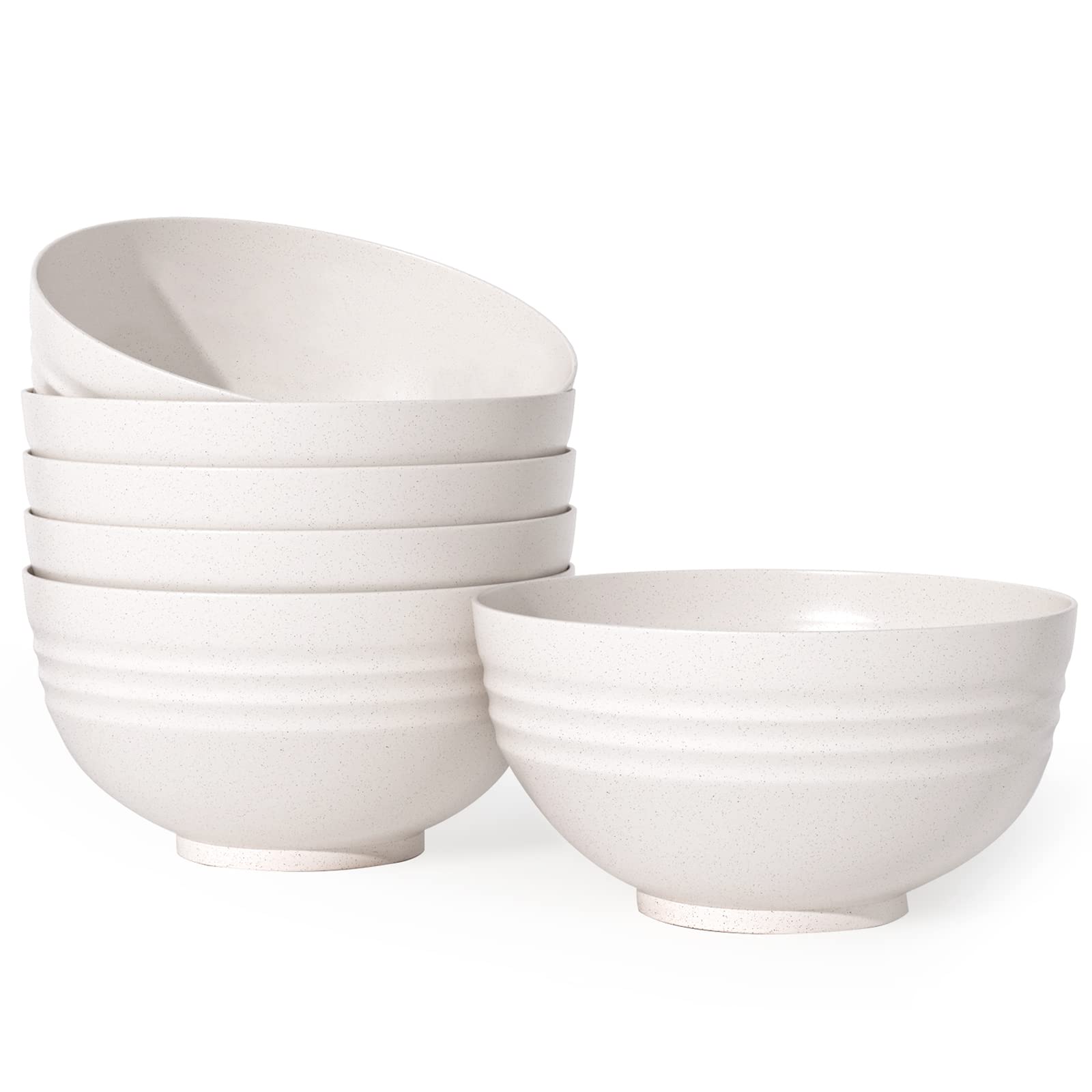 Homestockplus tazones grandes de 34 onzas para cereal y sopa, duraderos.