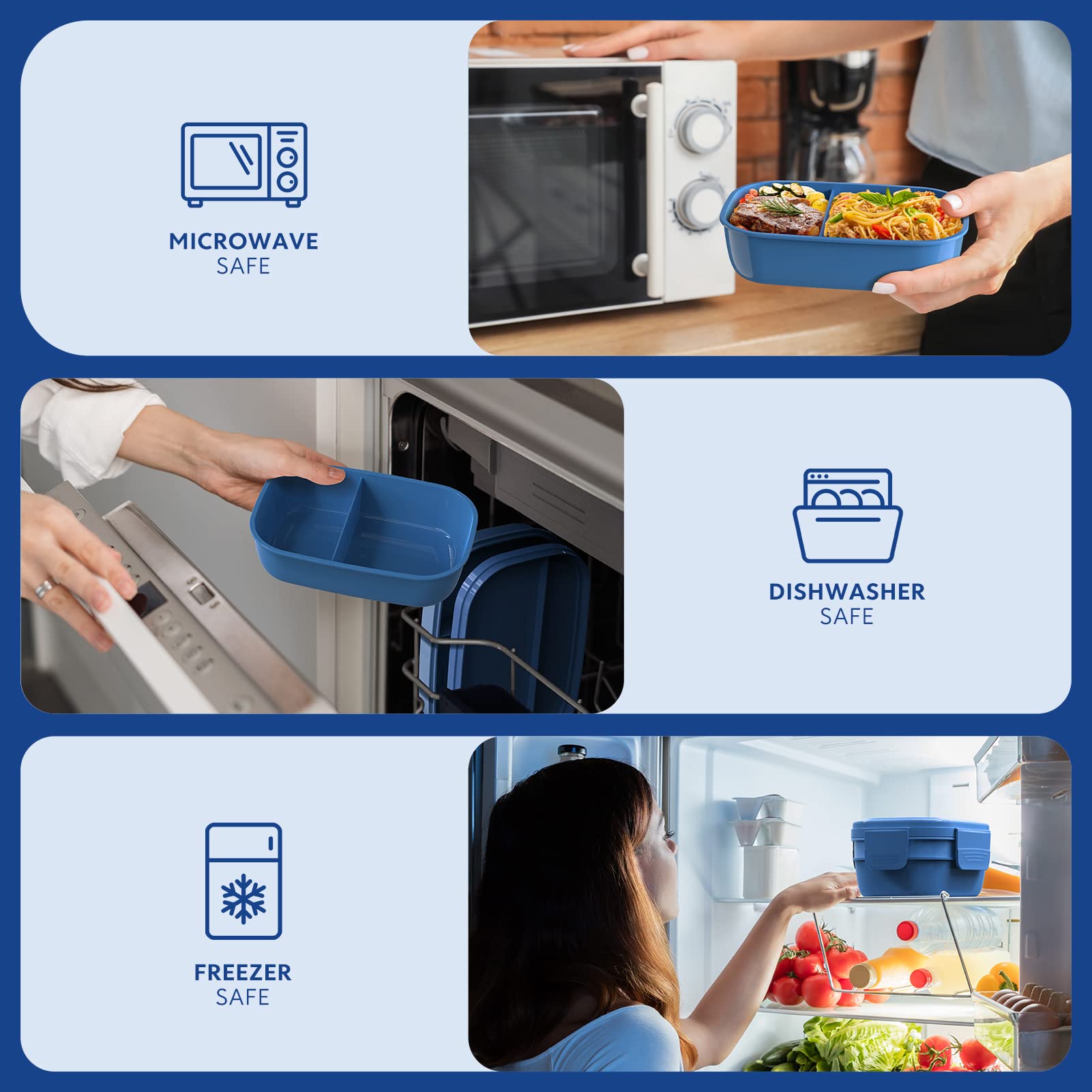 HOMETALL fiambrera libre de BPA, material seguro y duradero.