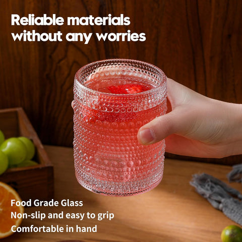 HomeVogue vasos de cristal duraderos para uso diario y lavavajillas.