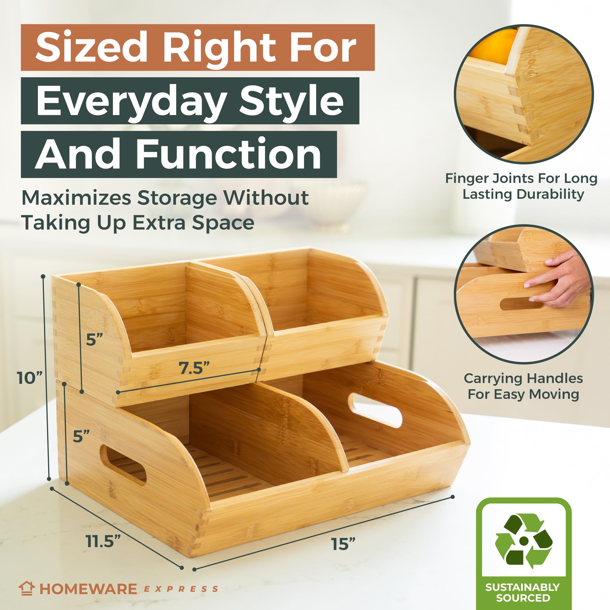Homeware Express asa ergonómica facilita levantar el contenedor.
