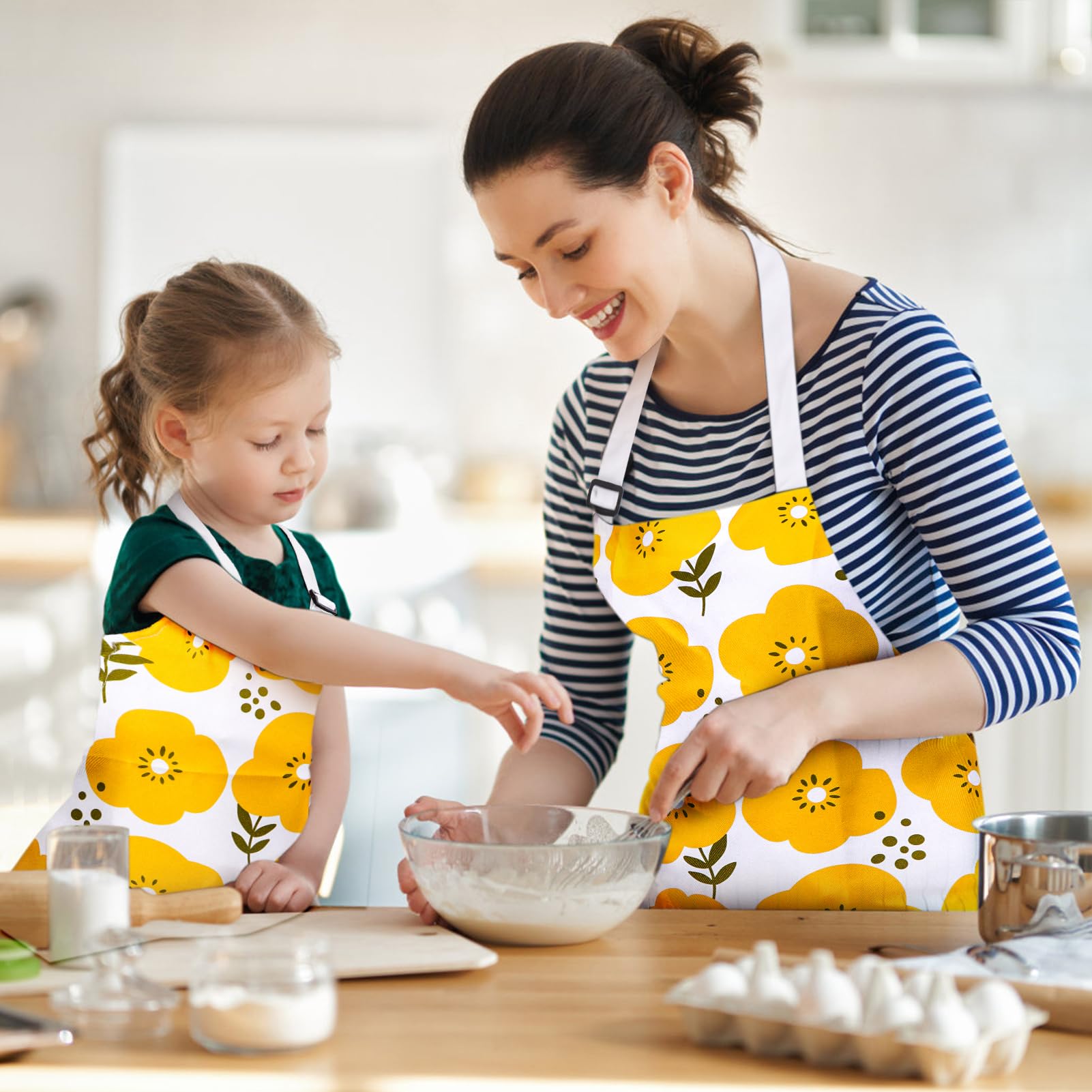 Delantal adulto Homgaty con cobertura amplia para cocinar.