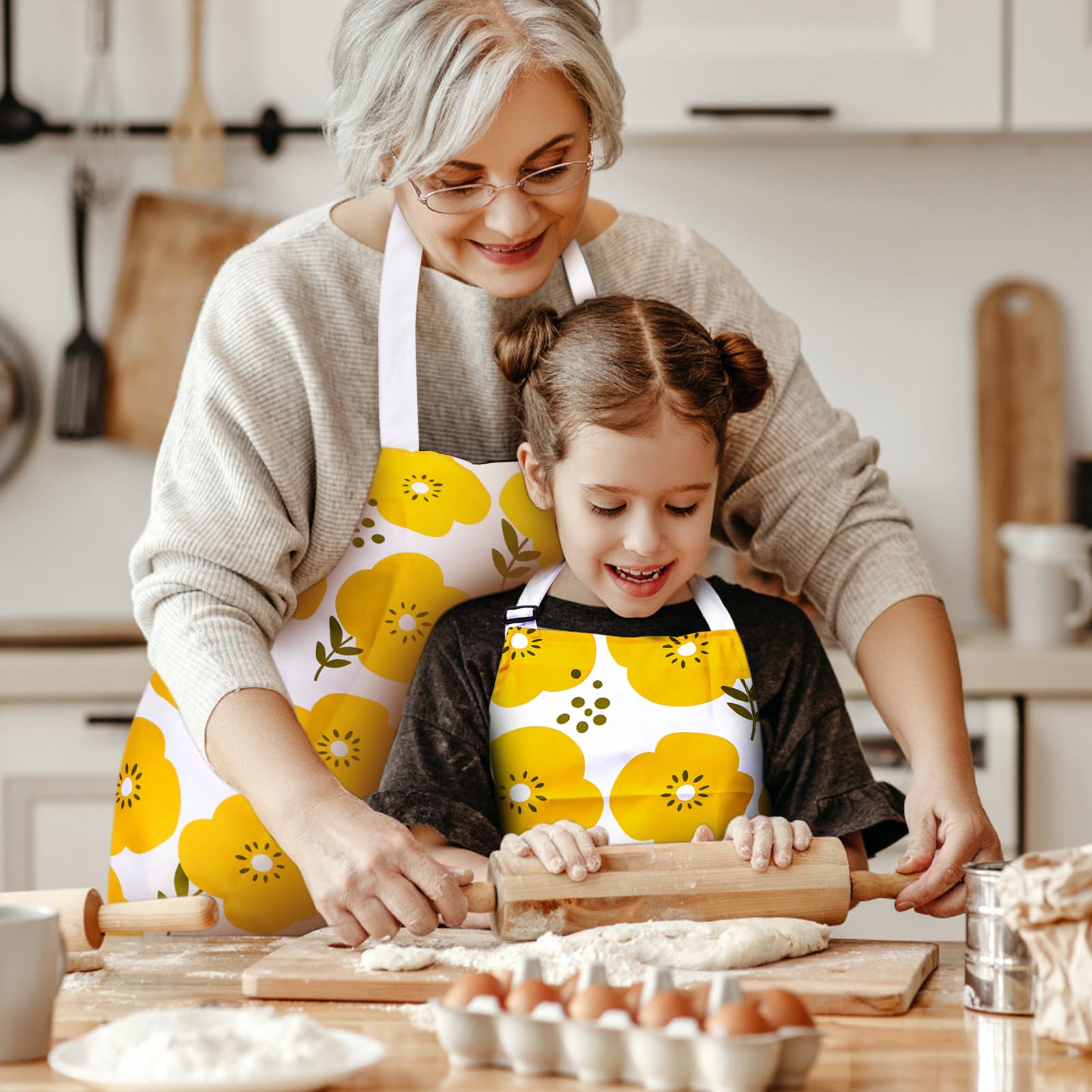 Delantal infantil Homgaty con bolsillo para herramientas de cocina.
