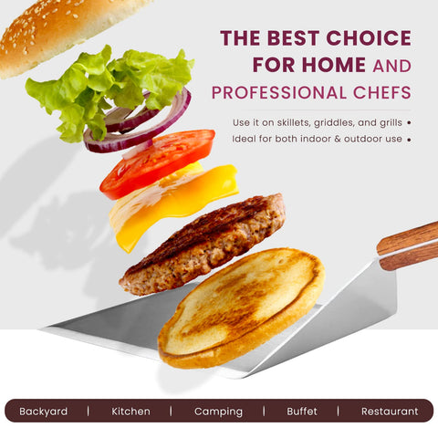Homi Styles espátula para grill y plancha, utensilio multifuncional en la cocina.