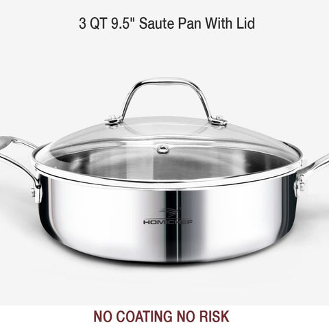 Sartén HOMICHEF de 9,5 pulgadas ideal para dorar y freír.