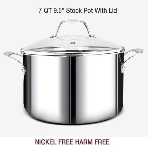 Vaporera insert HOMICHEF de 9,5 pulgadas para cocinar al vapor.