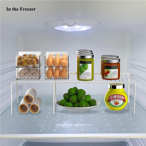 Estante extensible para cocina, aprovecha cada centímetro.