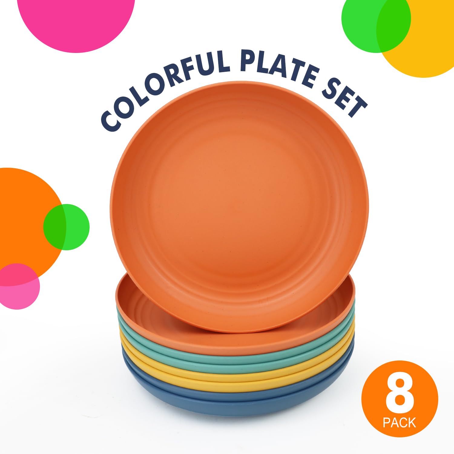 Homienly plato hondo 9 pulgadas limpiable: se lava fácilmente en lavavajillas.
