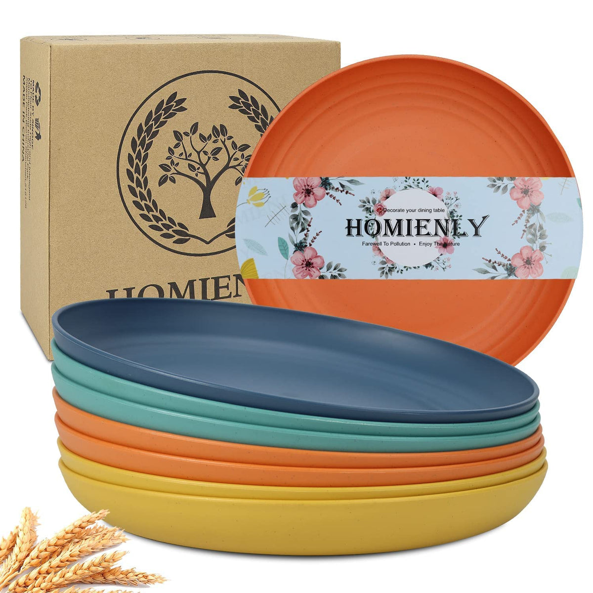 Conjunto Homienly de platos de cena de 10 pulgadas para porciones amplias