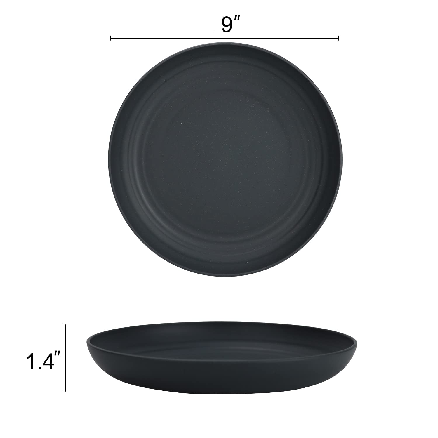 Platos Homienly para niños, 4 colores, diseño seguro y duradero