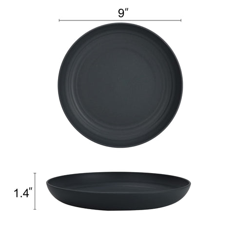 Platos Homienly para niños, 4 colores, diseño seguro y duradero