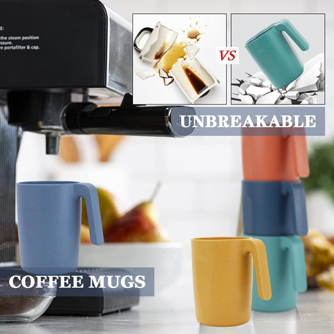 Homienly tazas de trigo inquebrantables para viajes y uso diario.