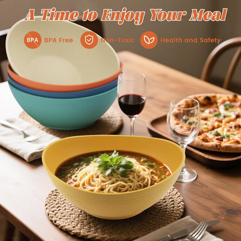 Homienly tazones microondas lavavajillas, limpieza rápida y conveniente.