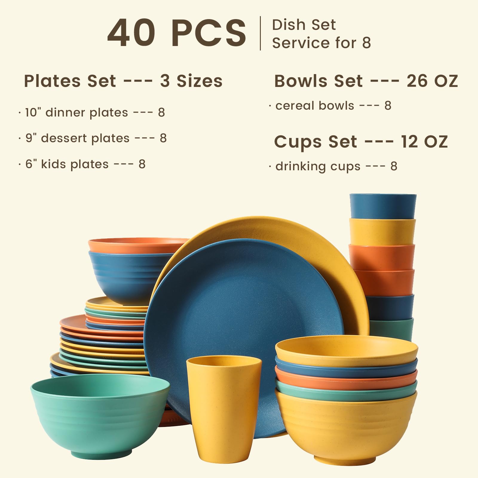 Homienly platos postre: platos de 9 pulgadas elegantes y antideslizantes.