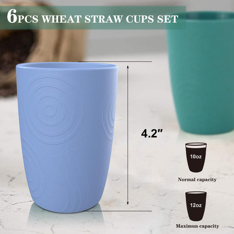 Vasos de trigo Homienly: textura antideslizante para un agarre cómodo.
