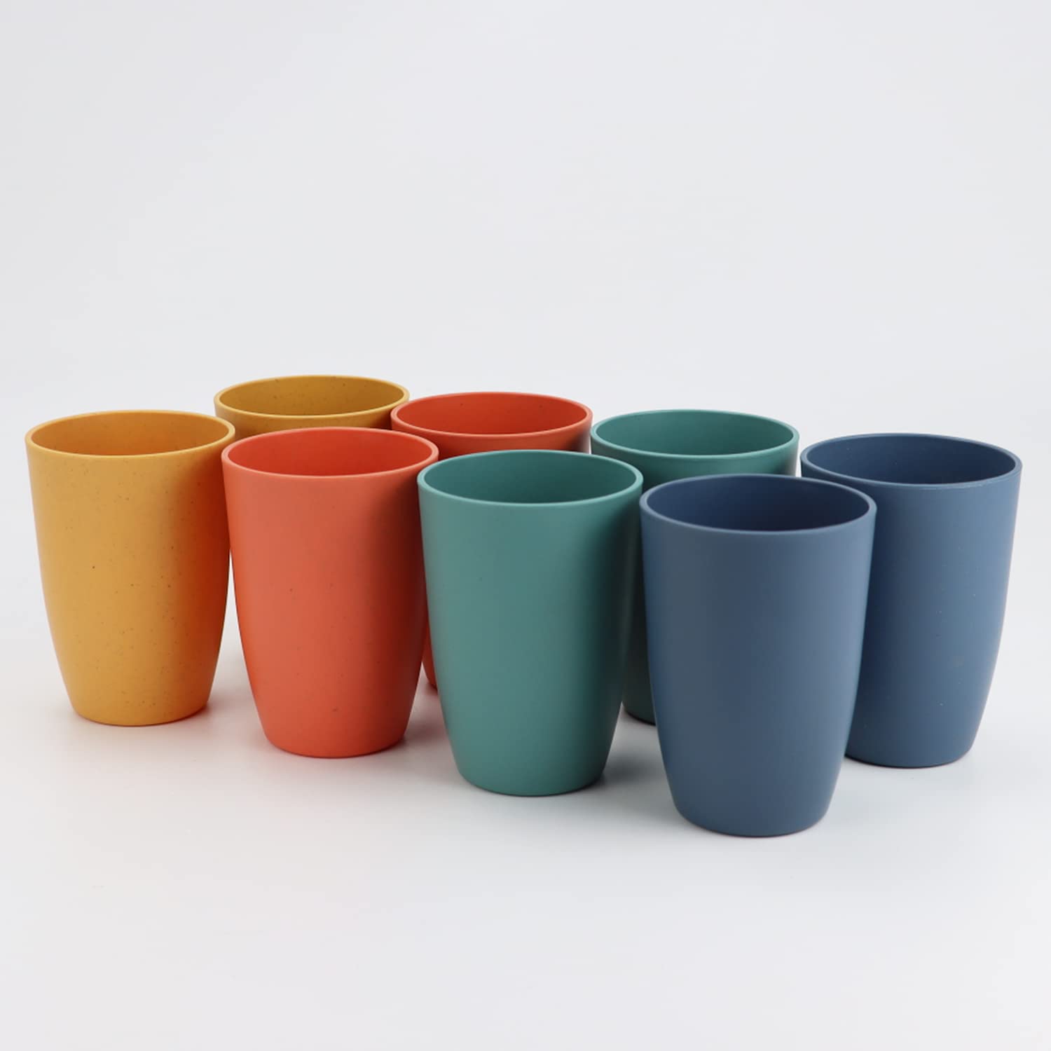 Vasos Homienly de paja de trigo resistentes a caídas para toda la familia