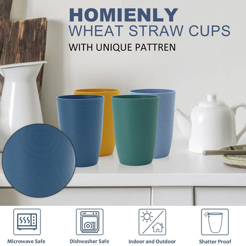 Homienly vaso de trigo en mano para bebidas frías o calientes