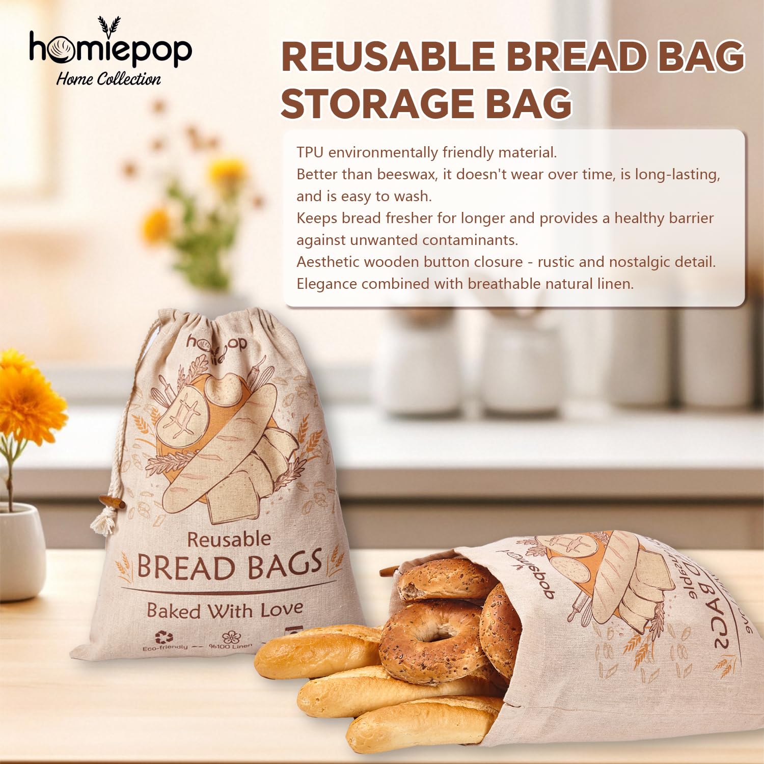 HomiePop conservar pan casero mejora la experiencia al almacenar