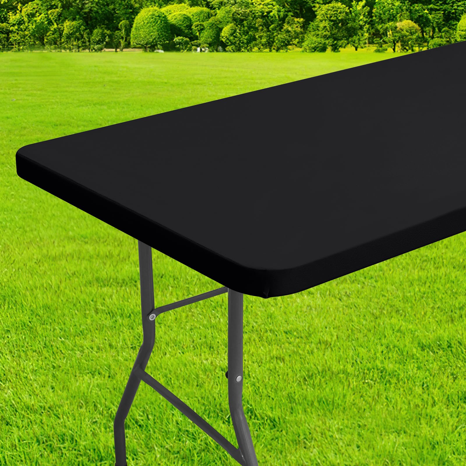 Homing funda mantel con borde elástico para mesa rectangular y estable.