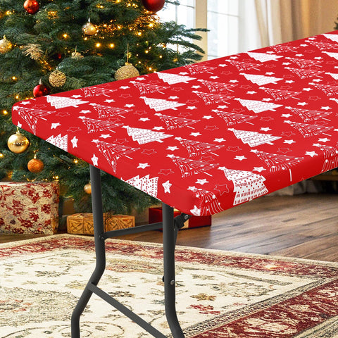 Mantel rectangular Homing con borde elástico, ajuste seguro para mesa.