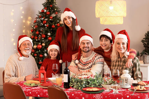 Mantel Homing con diseño de copos de nieve, perfecto para exterior.