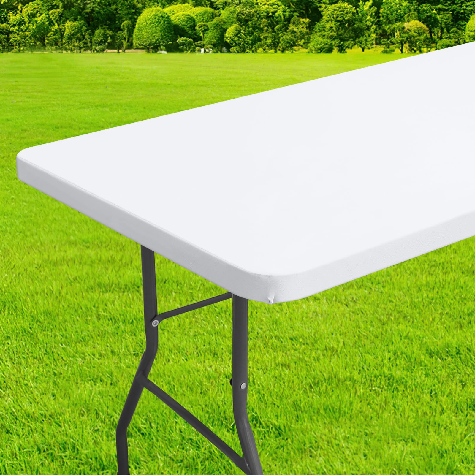 Mantel Homing con borde elástico para ajuste firme en mesa de 4 pies