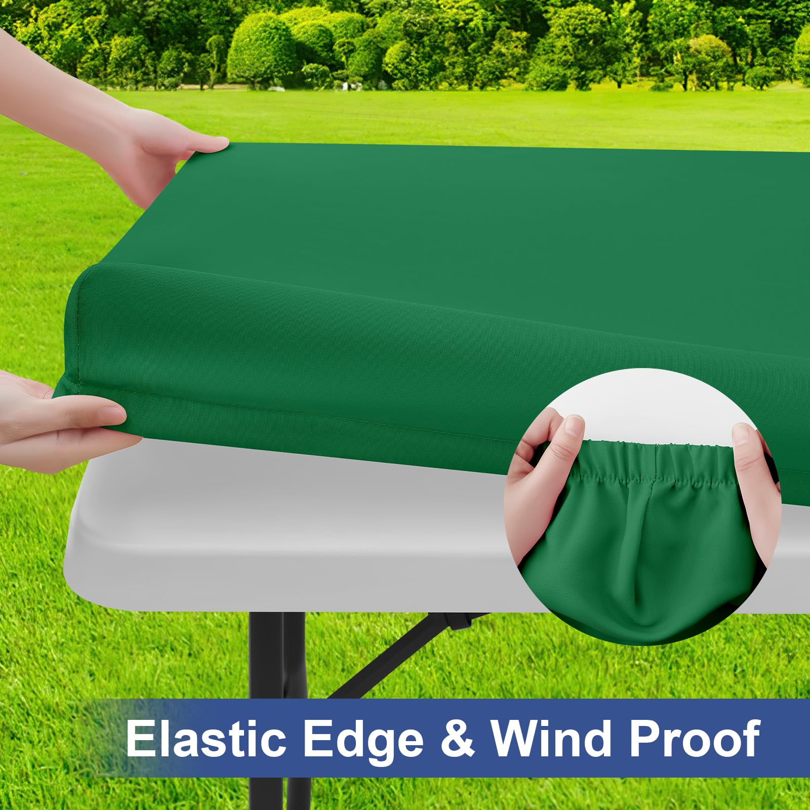 Mantel rectangular Homing impermeable protege derrames en picnic al aire libre.