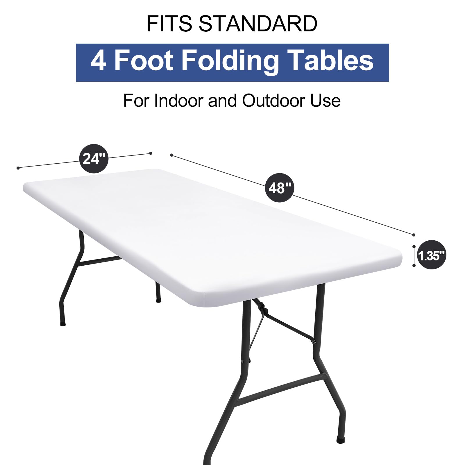 Mantel Homing mide 24x48 pulgadas para mesas plegables