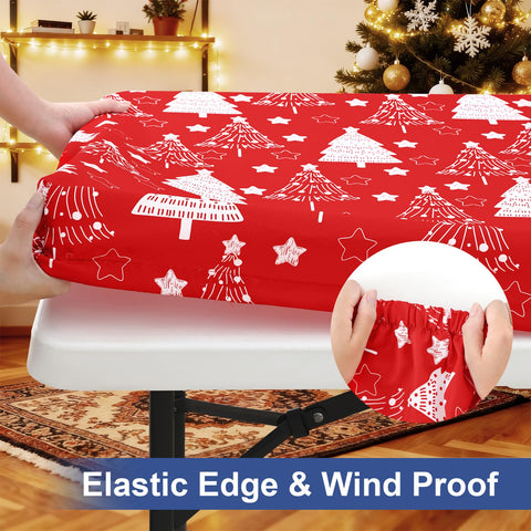 Mantel rectangular Homing plegable para seis pies, ideal para picnic.