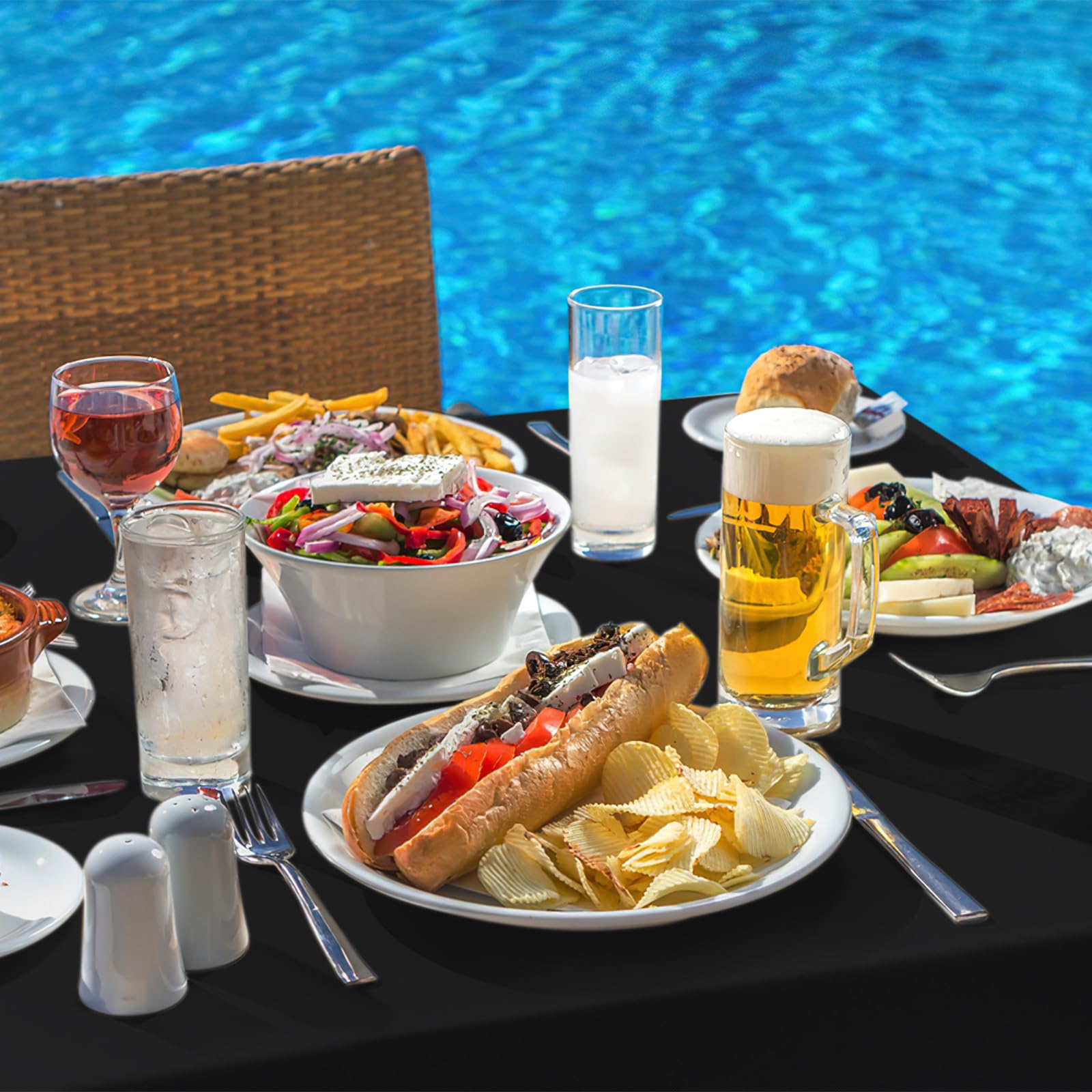 Mantel Homing ideal para buffets y fiestas al aire libre.