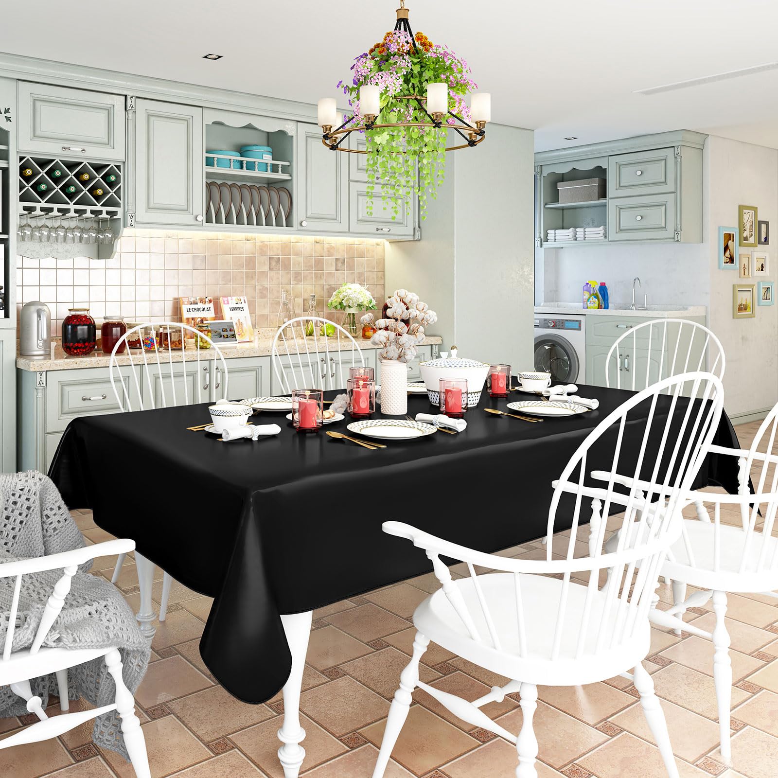 Mantel Homing con superficie impermeable, fácil de limpiar tras derrames.