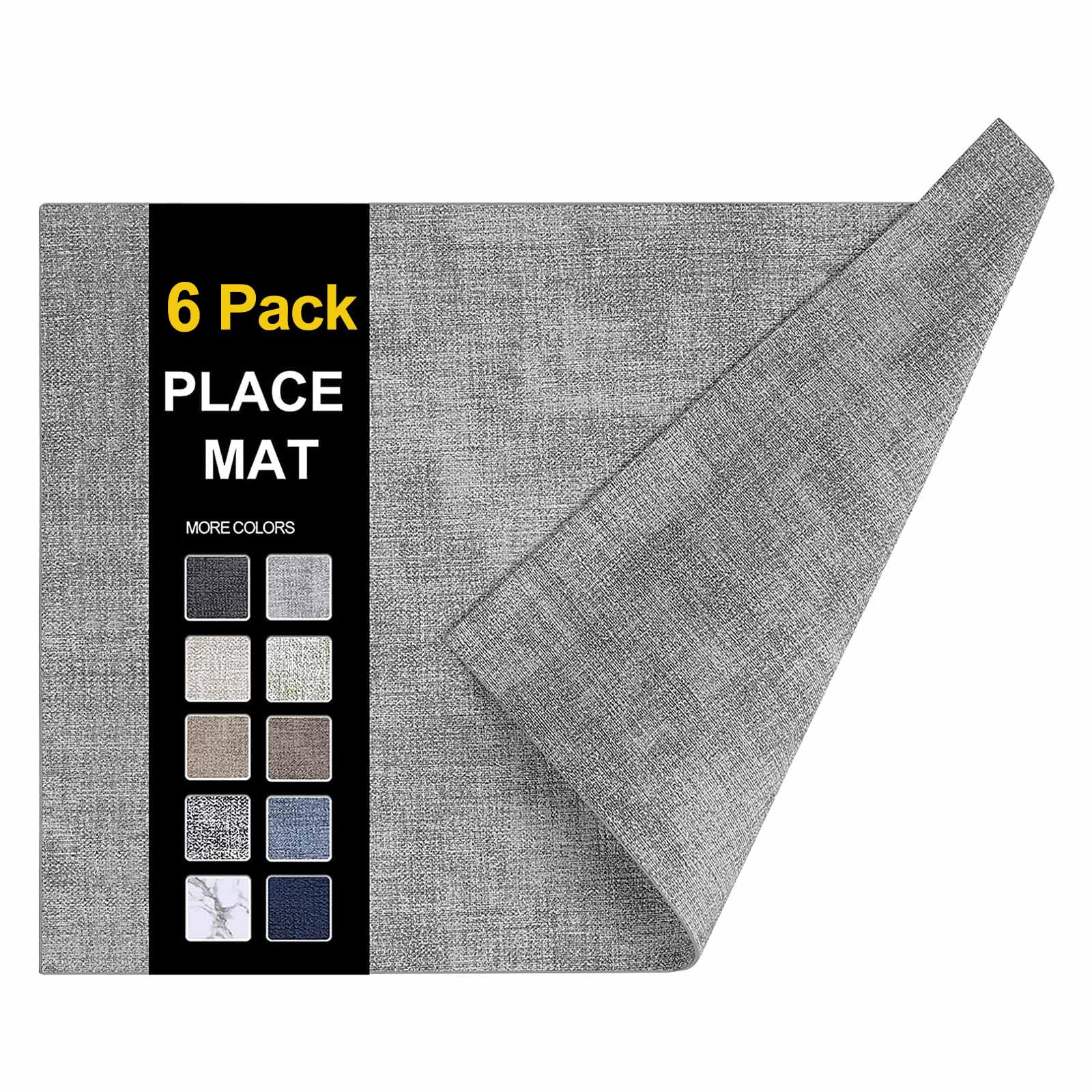 Homing salvamanteles en cuero sintético con textura lino, ideal para uso diario.