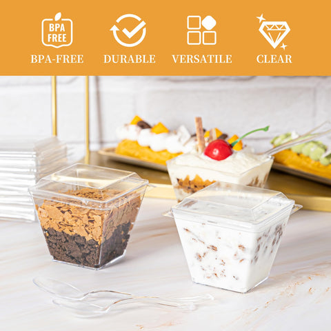Cucharas desechables para postres Homip, práctica solución rápida
