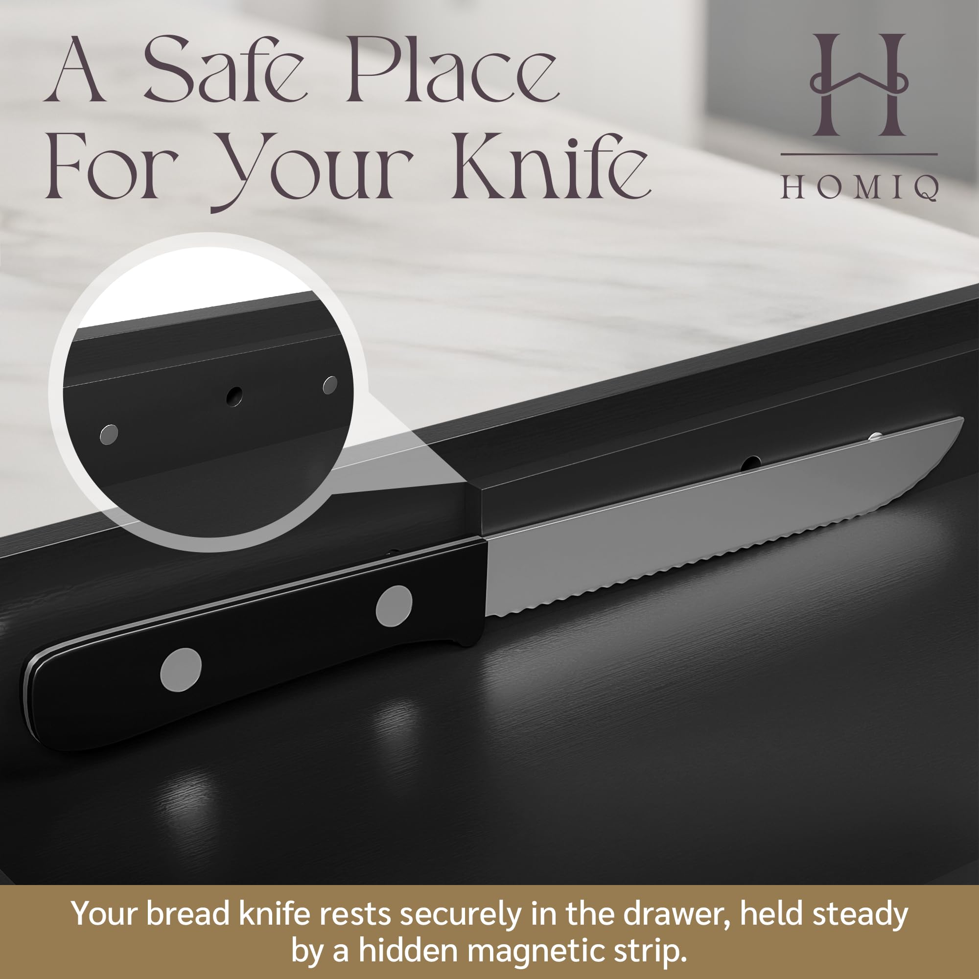 HOMIQ Panera con acabado natural, duradera para uso diario.
