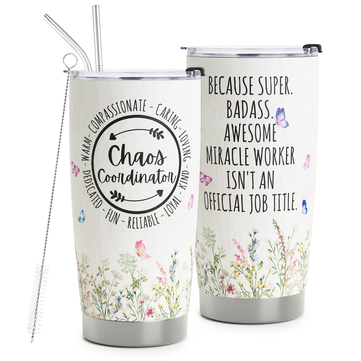 HOMISBES Coordinador del Caos: taza-portátil, ideal para llevar bebidas calientes o frías.