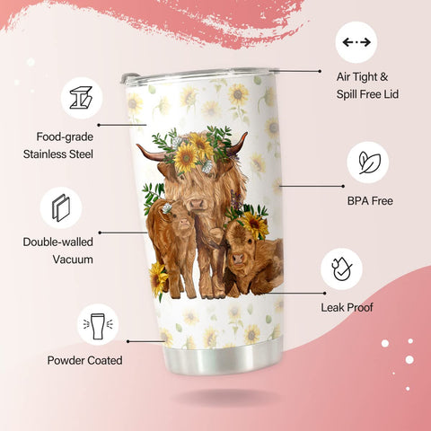 HOMISBES Highland Cow: caja decorativa, regalo listo para sorprender a alguien especial.