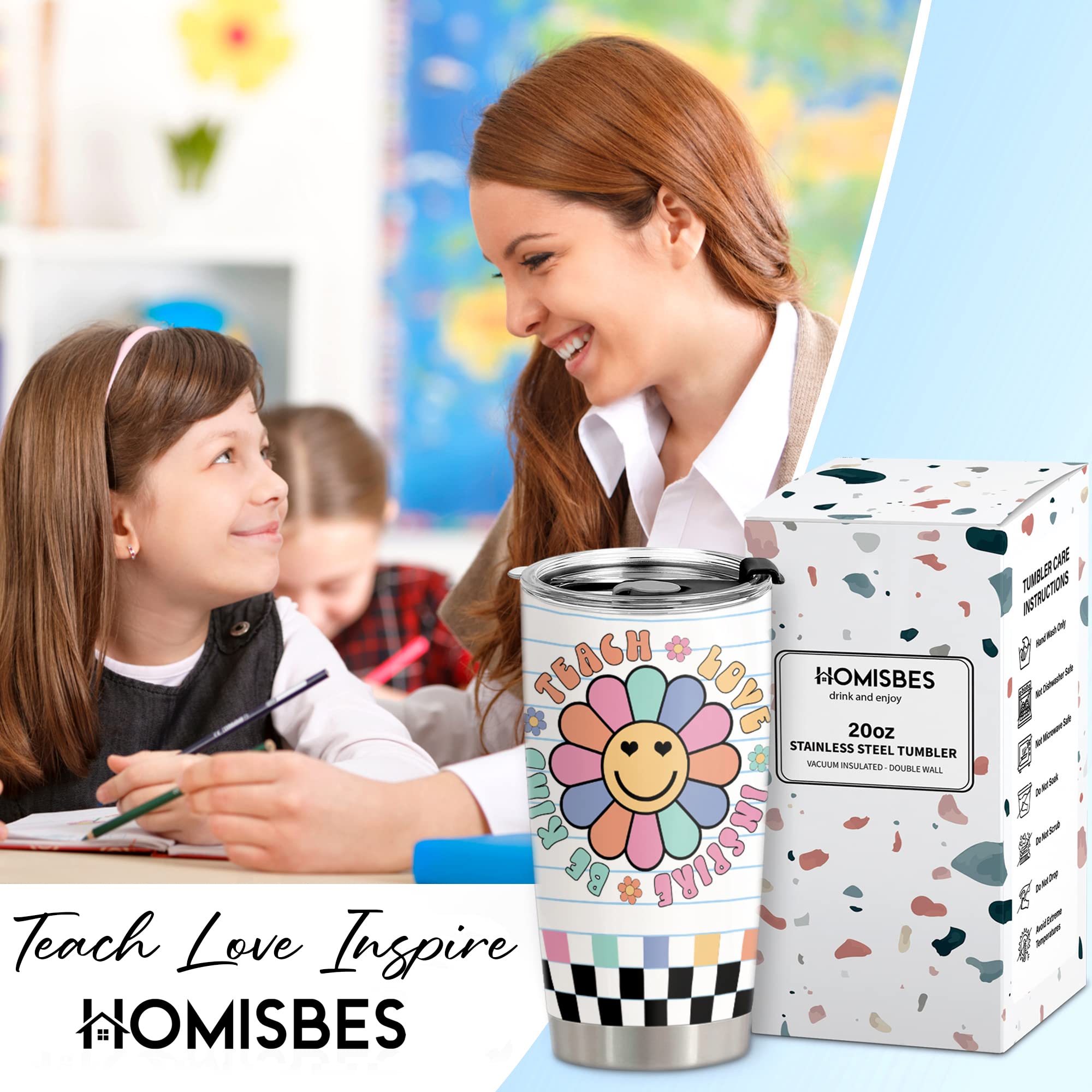 Regalo HOMISBES para profesores en caja elegante, perfecto para comenzar el año escolar.