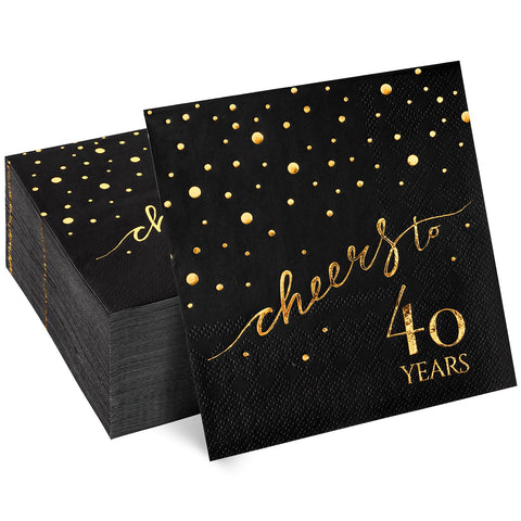 HOMIX servilletas para eventos 40 años, añadiendo elegancia discreta a la celebración.