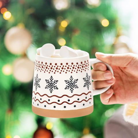 Homloue tazas Navidad empaque regalo, listo para regalar sin envoltorio adicional